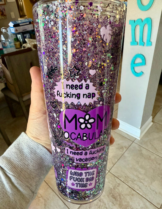 24oz Acrylic Glitter Cup