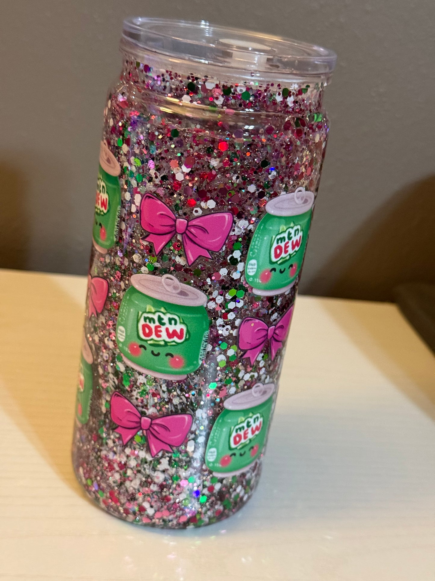 20oz Acrylic Snow Globe Cup