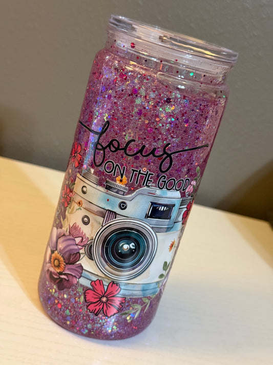 20oz Acrylic Snow Globe Cup
