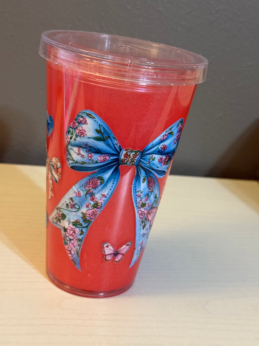 16oz Acrylic Snow Globe Cup