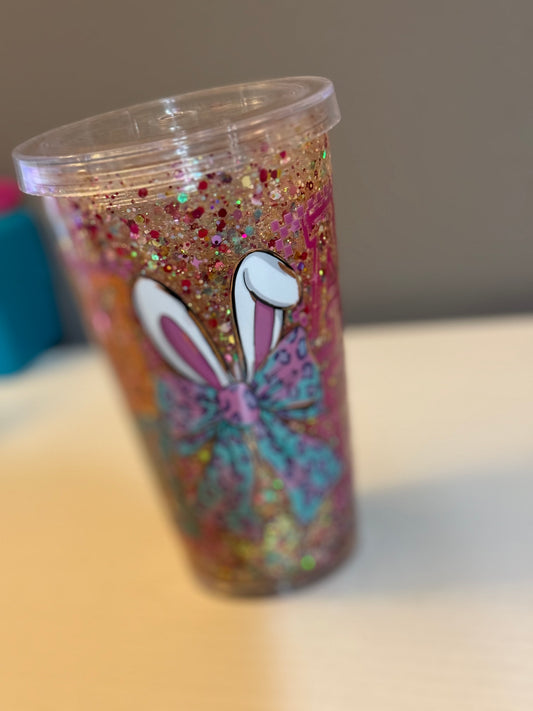 16oz Acrylic Snow Globe Cup