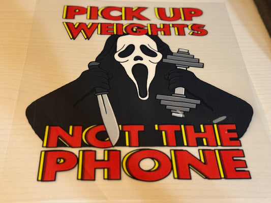 Pick up weights not the phone