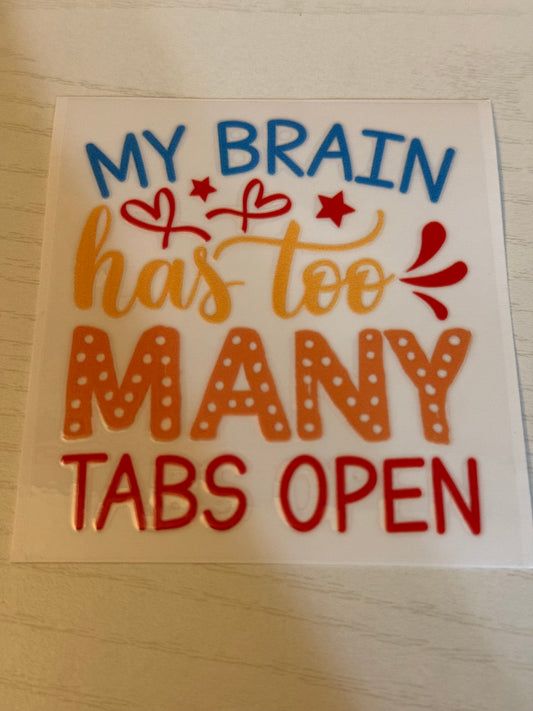 My brain has to many tabs open