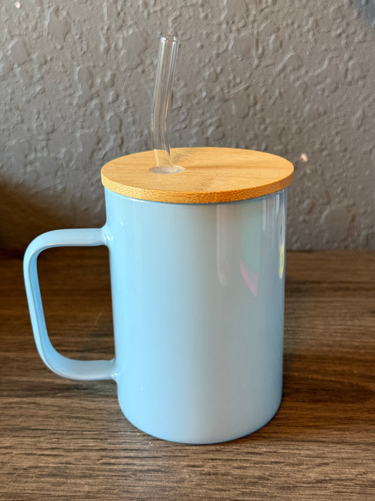 Blue Glass Mug