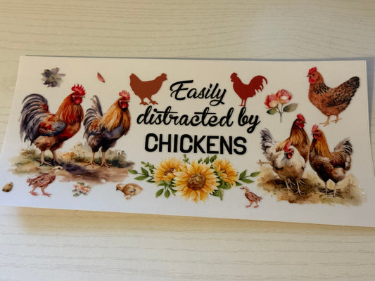 Easily distracted by chickens